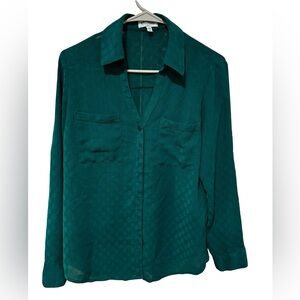 Green Textured Blouse